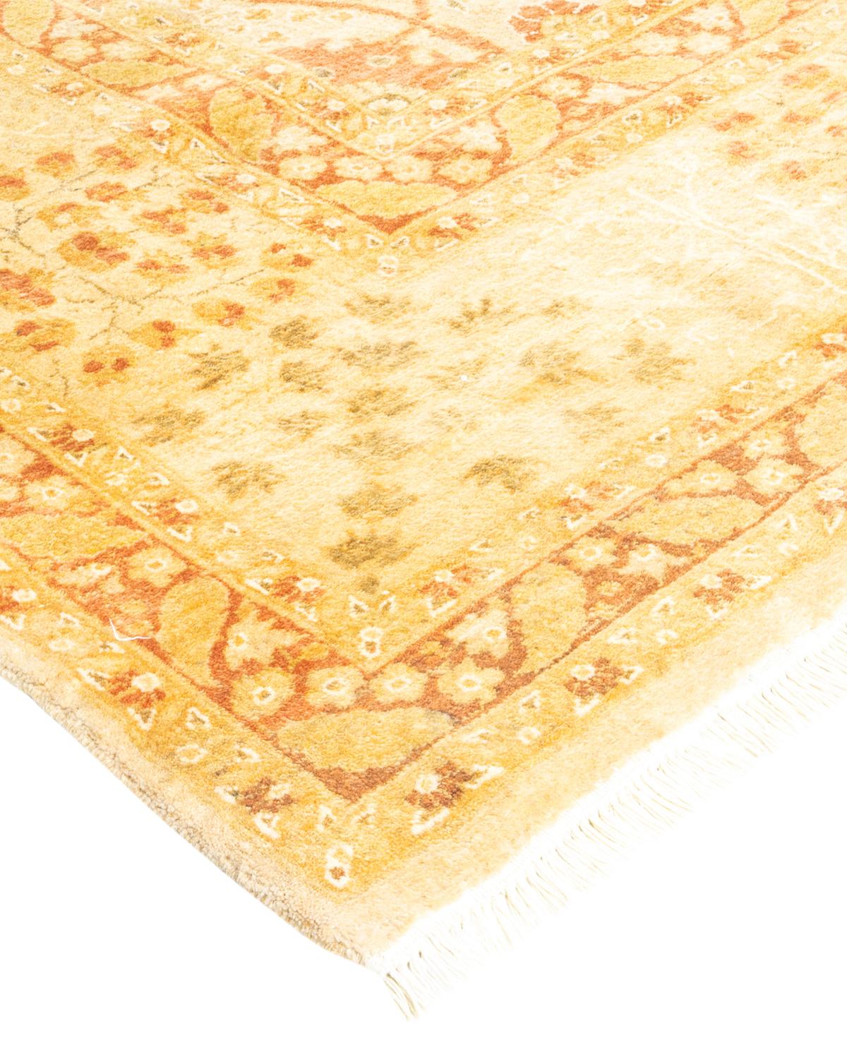 With understated palettes and allover designs, the rugs in the Mogul Collection will bring timeless sophistication to any room. Influenced by a spectrum of Turkish, Indian, and Persian designs, the artisans who handweave these wool rugs imbue
