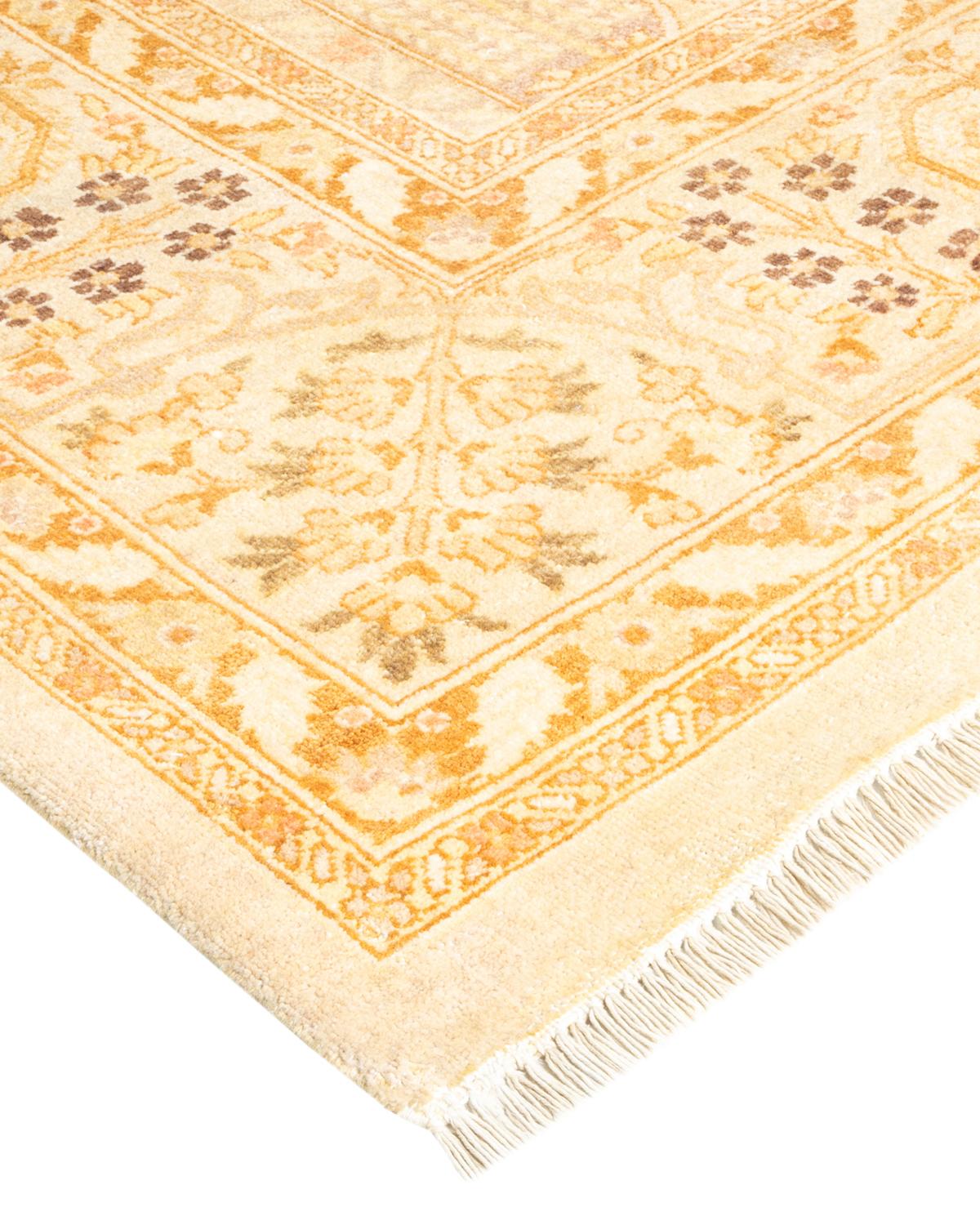 With understated palettes and allover designs, the rugs in the Mogul Collection will bring timeless sophistication to any room. Influenced by a spectrum of Turkish, Indian, and Persian designs, the artisans who handweave these wool rugs imbue
