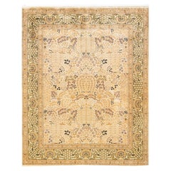 One-of-a-kind Hand Knotted Wool Mogul Ivory Area Rug