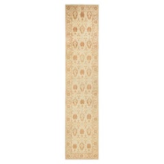 One-of-a-kind Hand Knotted Wool Mogul Ivory Area Rug