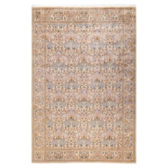 One-of-a-kind Hand Knotted Wool Mogul Ivory Area Rug