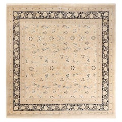 One-of-a-kind Hand Knotted Wool Mogul Ivory Area Rug