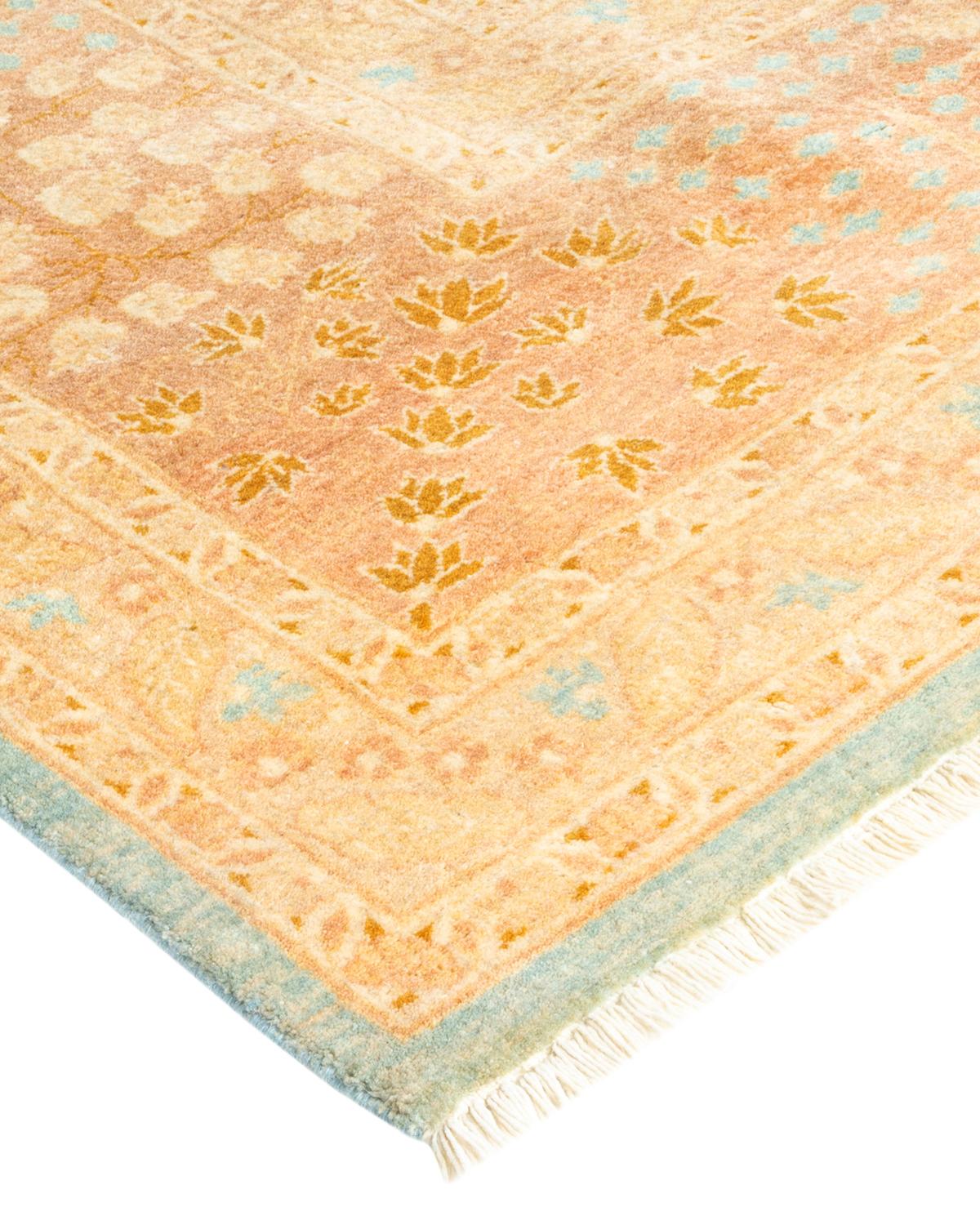 With understated palettes and allover designs, the rugs in the Mogul Collection will bring timeless sophistication to any room. Influenced by a spectrum of Turkish, Indian, and Persian designs, the artisans who handweave these wool rugs imbue