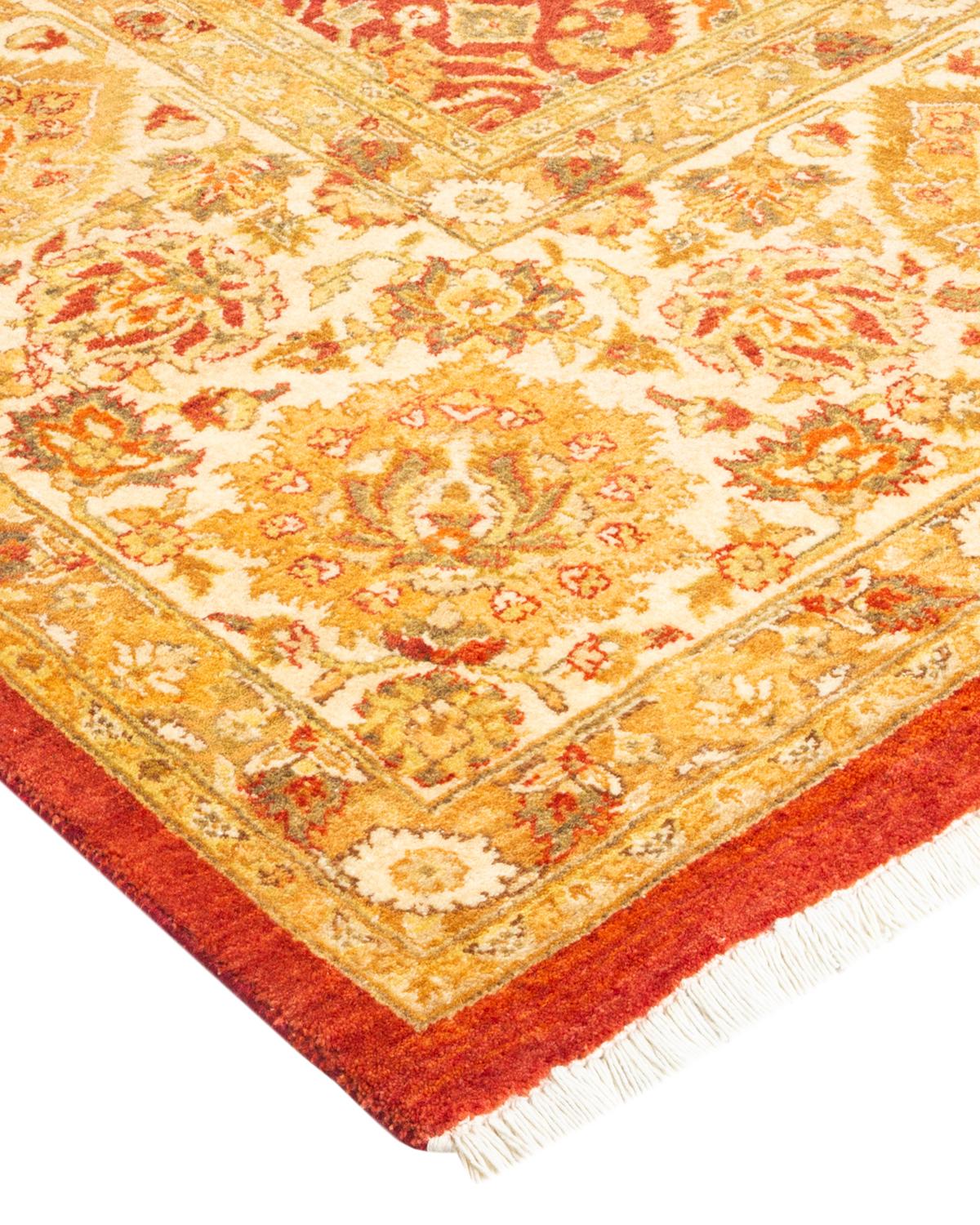 With understated palettes and allover designs, the rugs in the Mogul Collection will bring timeless sophistication to any room. Influenced by a spectrum of Turkish, Indian, and Persian designs, the artisans who handweave these wool rugs imbue