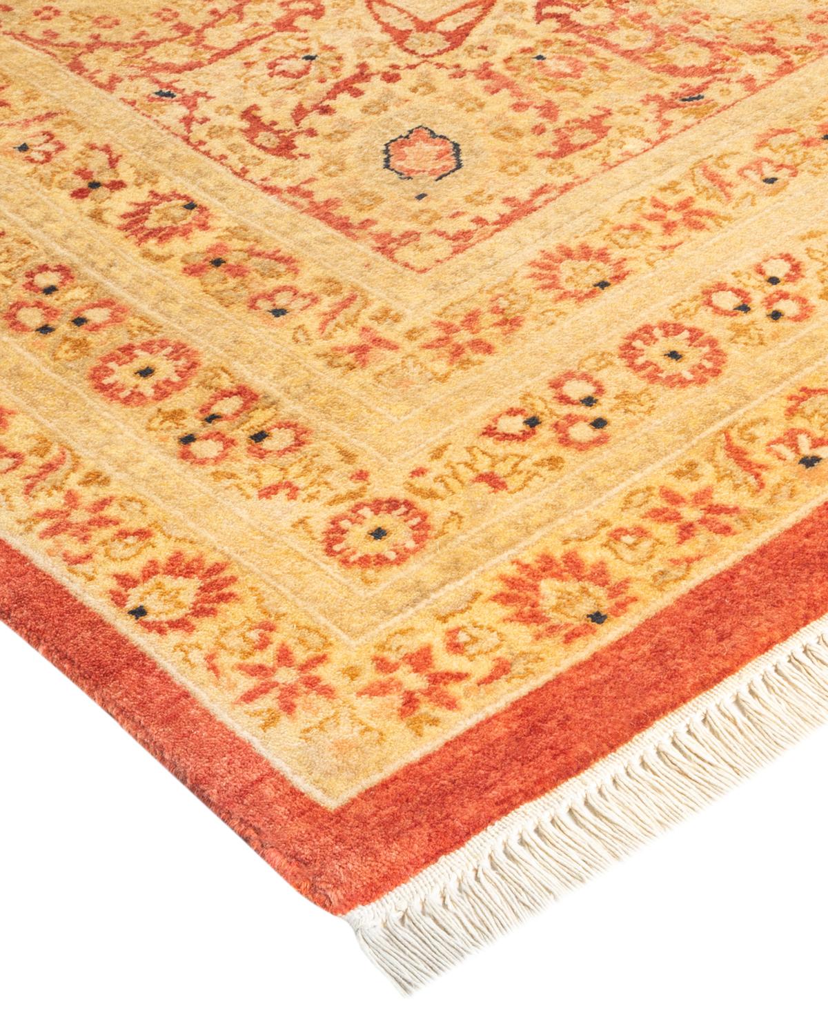 With understated palettes and allover designs, the rugs in the Mogul Collection will bring timeless sophistication to any room. Influenced by a spectrum of Turkish, Indian, and Persian designs, the artisans who handweave these wool rugs imbue