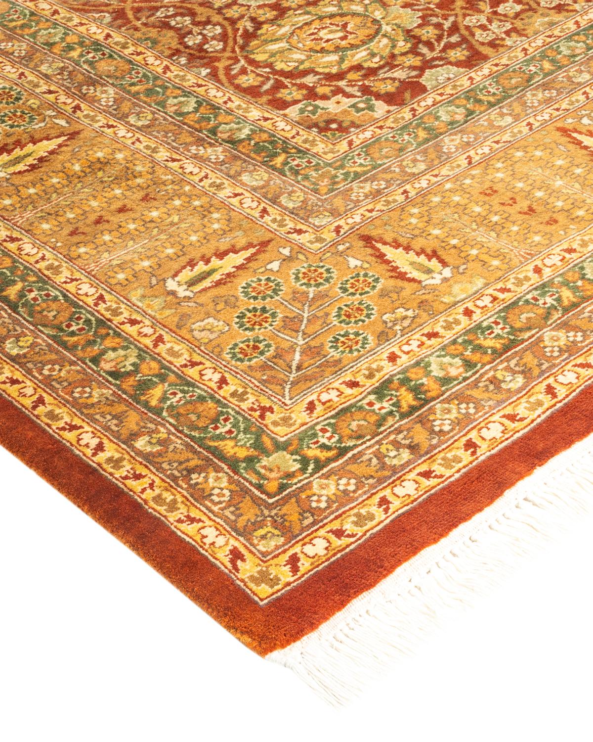 With understated palettes and allover designs, the rugs in the Mogul Collection will bring timeless sophistication to any room. Influenced by a spectrum of Turkish, Indian, and Persian designs, the artisans who handweave these wool rugs imbue