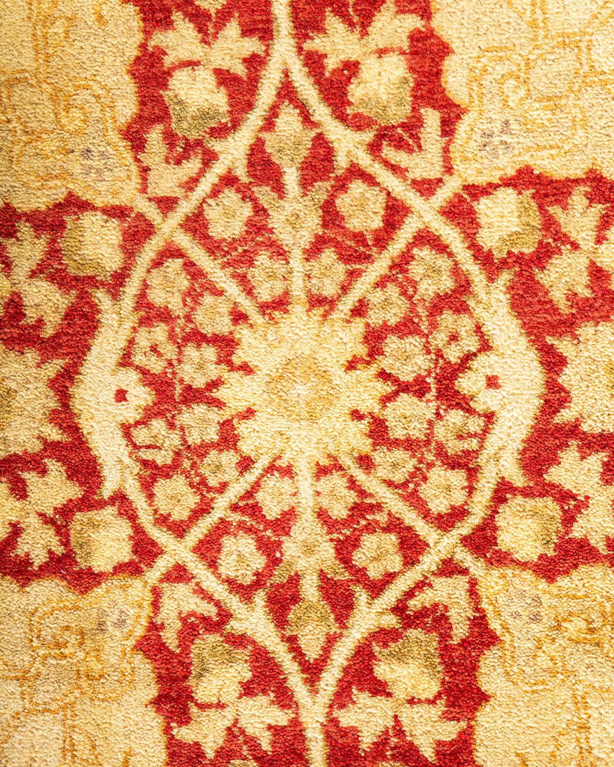 Handgeknüpfter Wollteppich Mogul Orange als Einzelstück (Pakistanisch) im Angebot