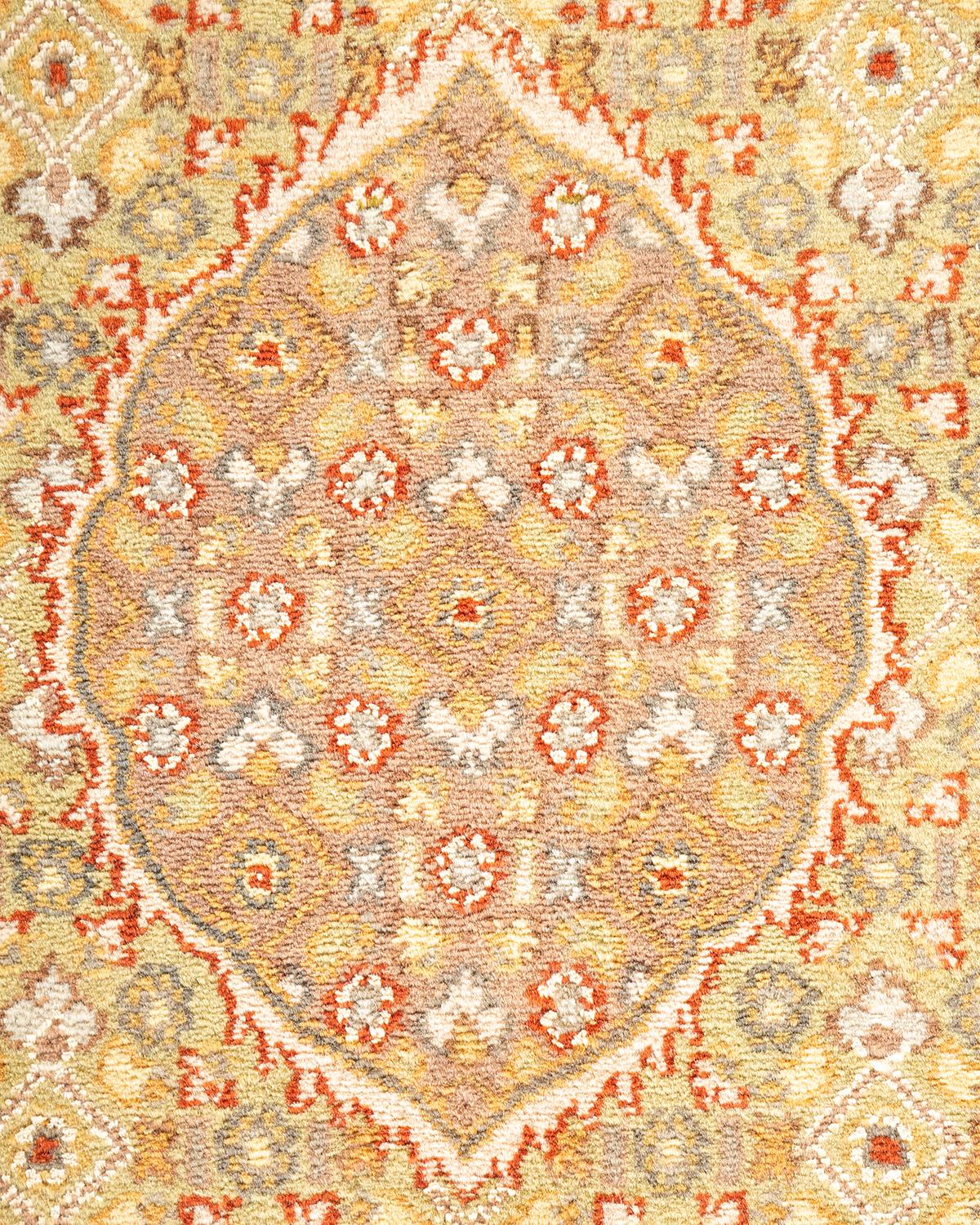Handgeknüpfter Wollteppich Mogul Red Area Rug als Unikat (Pakistanisch) im Angebot