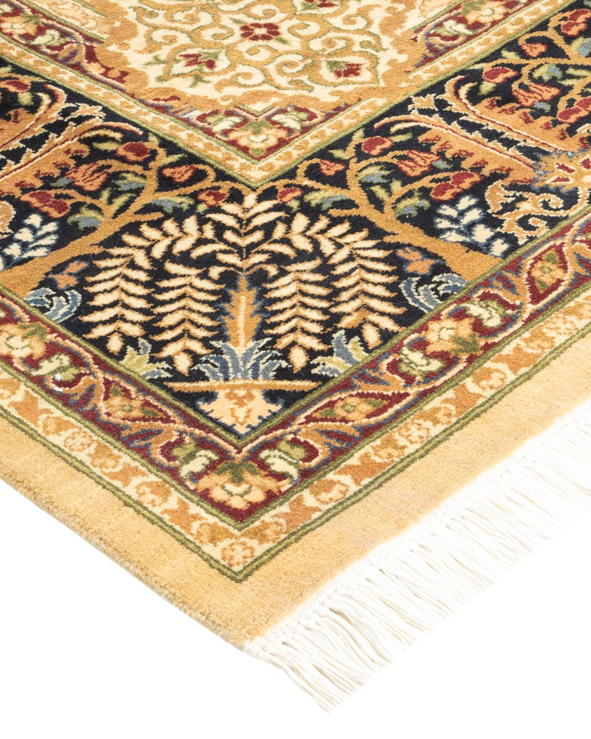 With understated palettes and allover designs, the rugs in the Mogul Collection will bring timeless sophistication to any room. Influenced by a spectrum of Turkish, Indian, and Persian designs, the artisans who handweave these wool rugs imbue