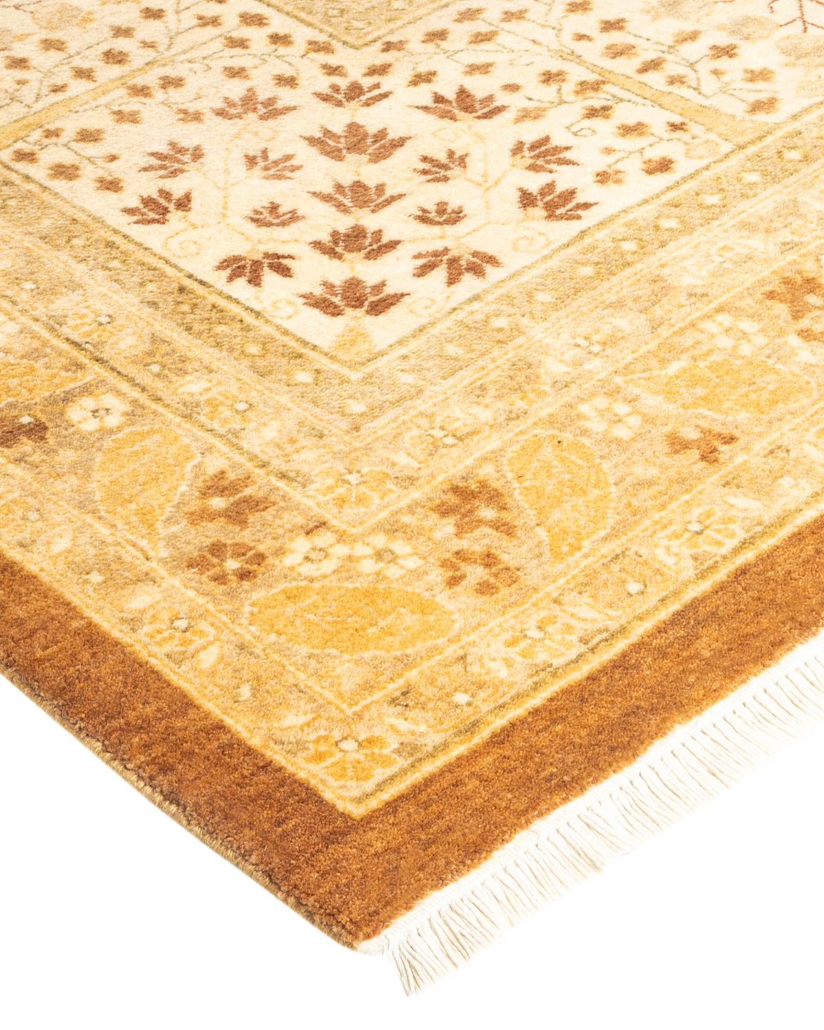 With understated palettes and allover designs, the rugs in the Mogul Collection will bring timeless sophistication to any room. Influenced by a spectrum of Turkish, Indian, and Persian designs, the artisans who handweave these wool rugs imbue