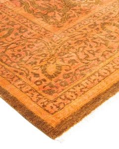 One-of-a-kind Hand Knotted Wool Mogul Yellow Area Rug