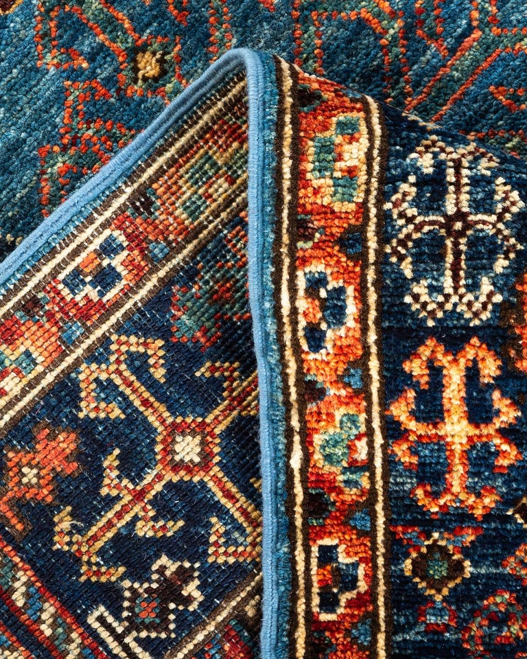 One-of-a-kind Hand Knotted Wool Serapi Light Blue Area Rug For Sale at ...