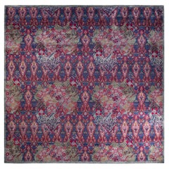 One-of-a-kind Hand Knotted Wool Suzani Gray Area Rug