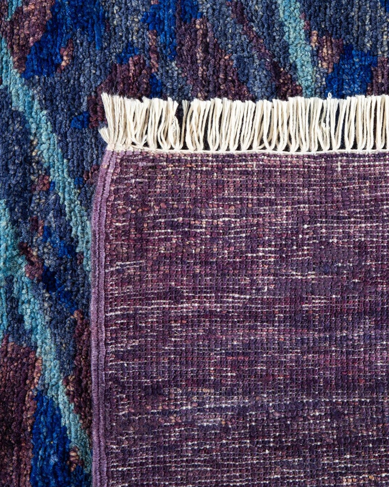 Oneofakind Hand Knotted Wool Suzani Purple Area Rug For Sale at 1stDibs