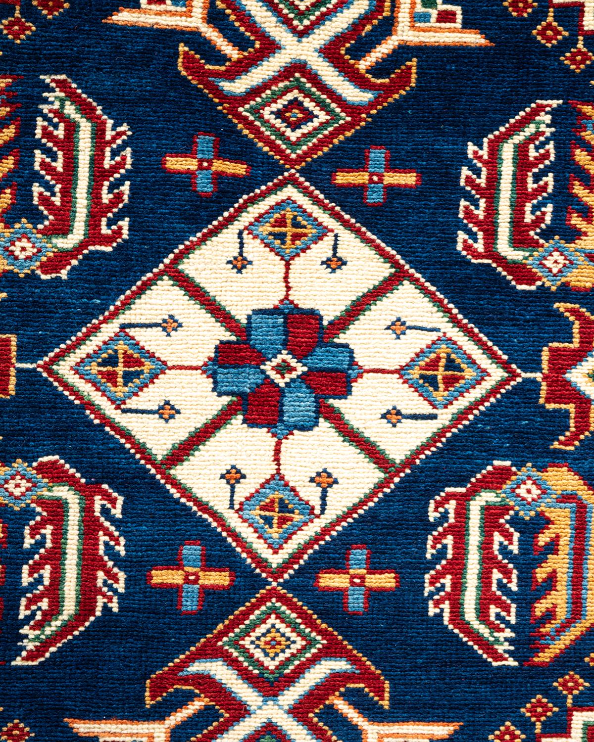 Pakistani One-of-a-kind Hand Knotted Wool Tribal Red Area Rug