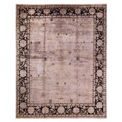 One-of-a-kind Hand Knotted Wool Vibrance Beige Area Rug