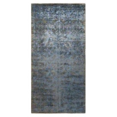 One-of-a-kind Hand Knotted Wool Vibrance Green Area Rug