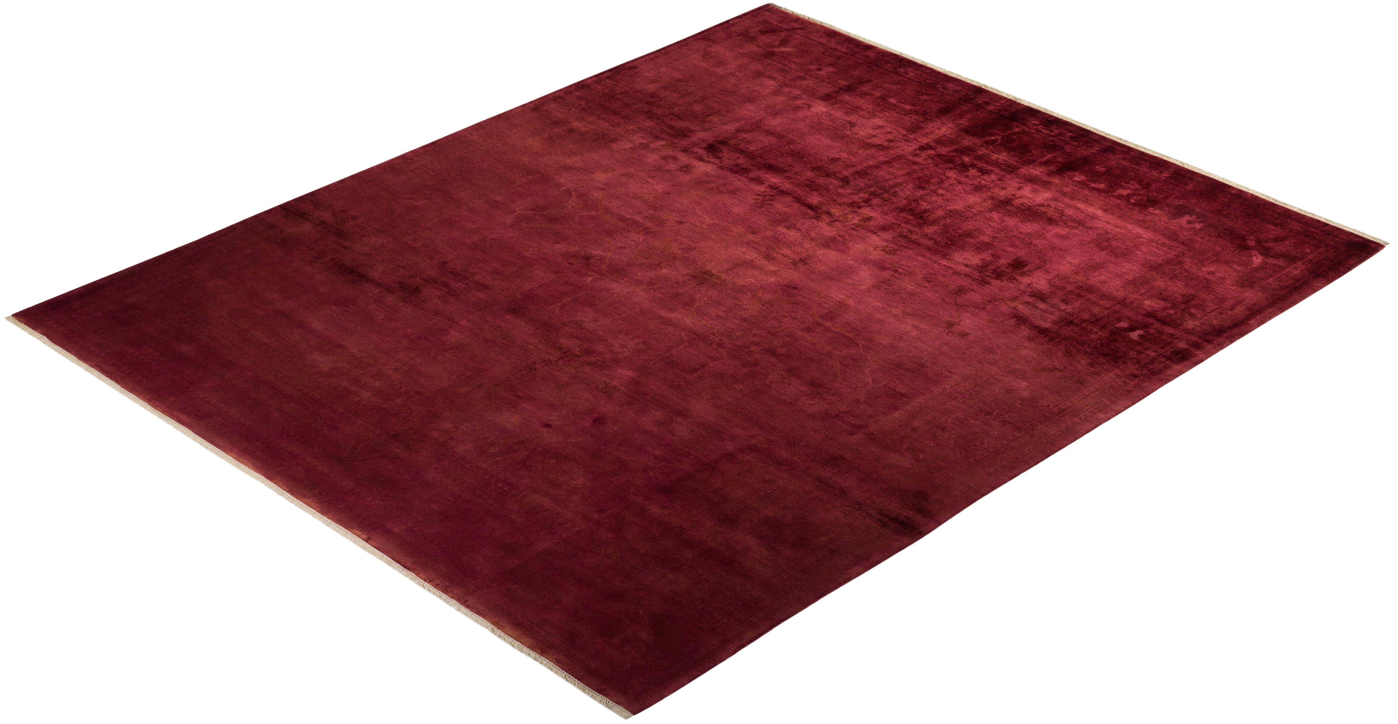 One-of-a-kind Hand Knotted Wool Vibrance Pink Area Rug 3