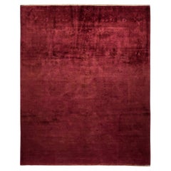 One-of-a-kind Hand Knotted Wool Vibrance Pink Area Rug