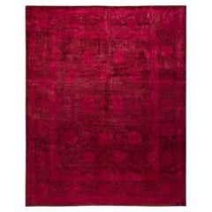 One-of-a-kind Hand Knotted Wool Vibrance Pink Area Rug