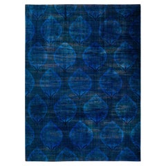 One-of-a-kind Hand Knotted Wool Vibrance Purple Area Rug