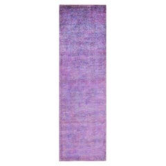One-of-a-kind Hand Knotted Wool Vibrance Purple Area Rug