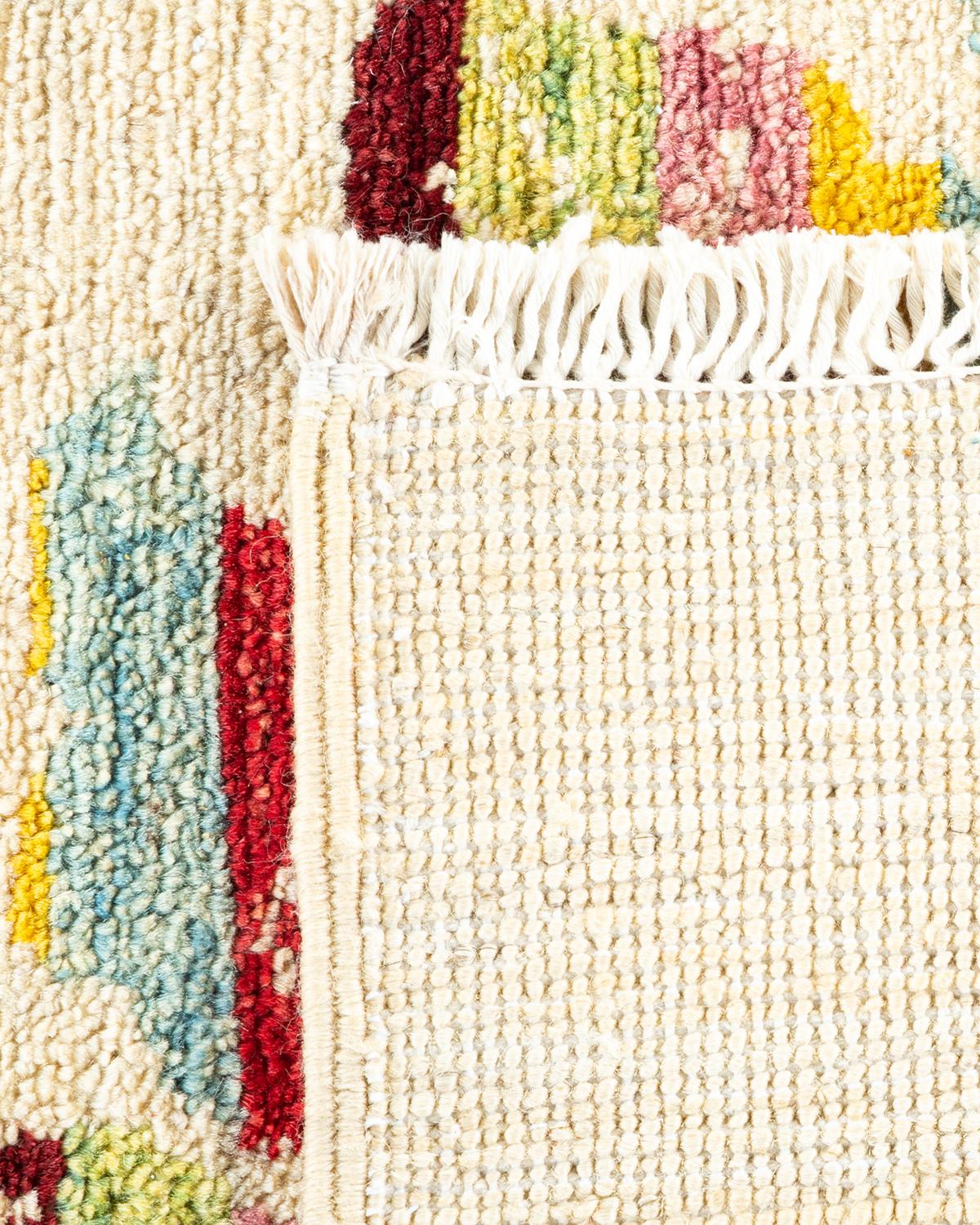 Alfombra Artística Contemporánea de Marfil, Hand Made, única en su género Lana en venta
