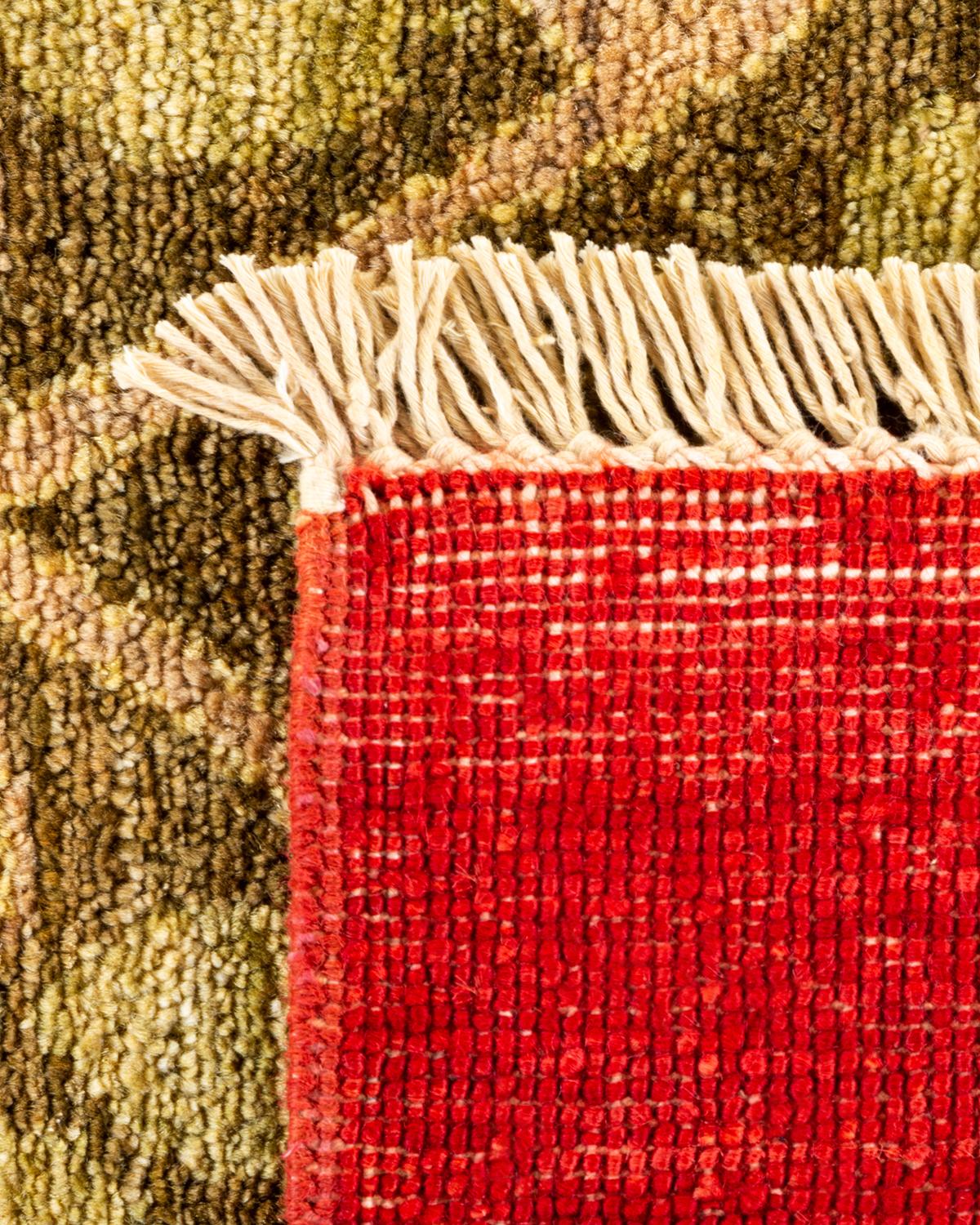 Alfombra Artística Contemporánea Hand Made Roja Única en su especie Anudado a mano en venta