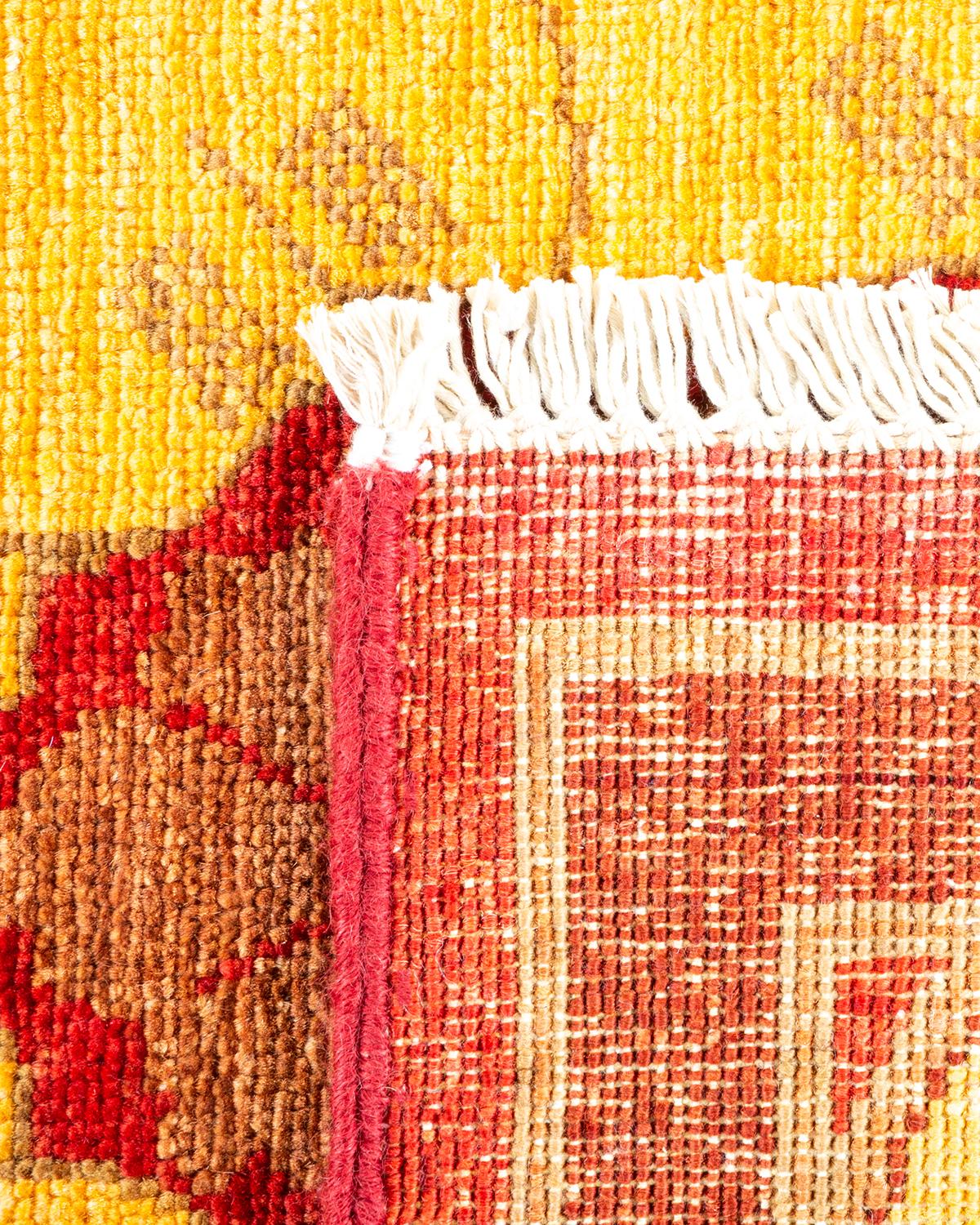 Alfombra Artística Contemporánea Hand Made Roja Única en su género Anudado a mano en venta