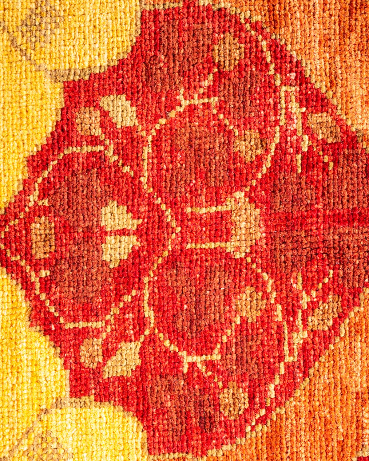 Alfombra Artística Contemporánea Hand Made Roja Única en su género Siglo XXI y contemporáneo en venta