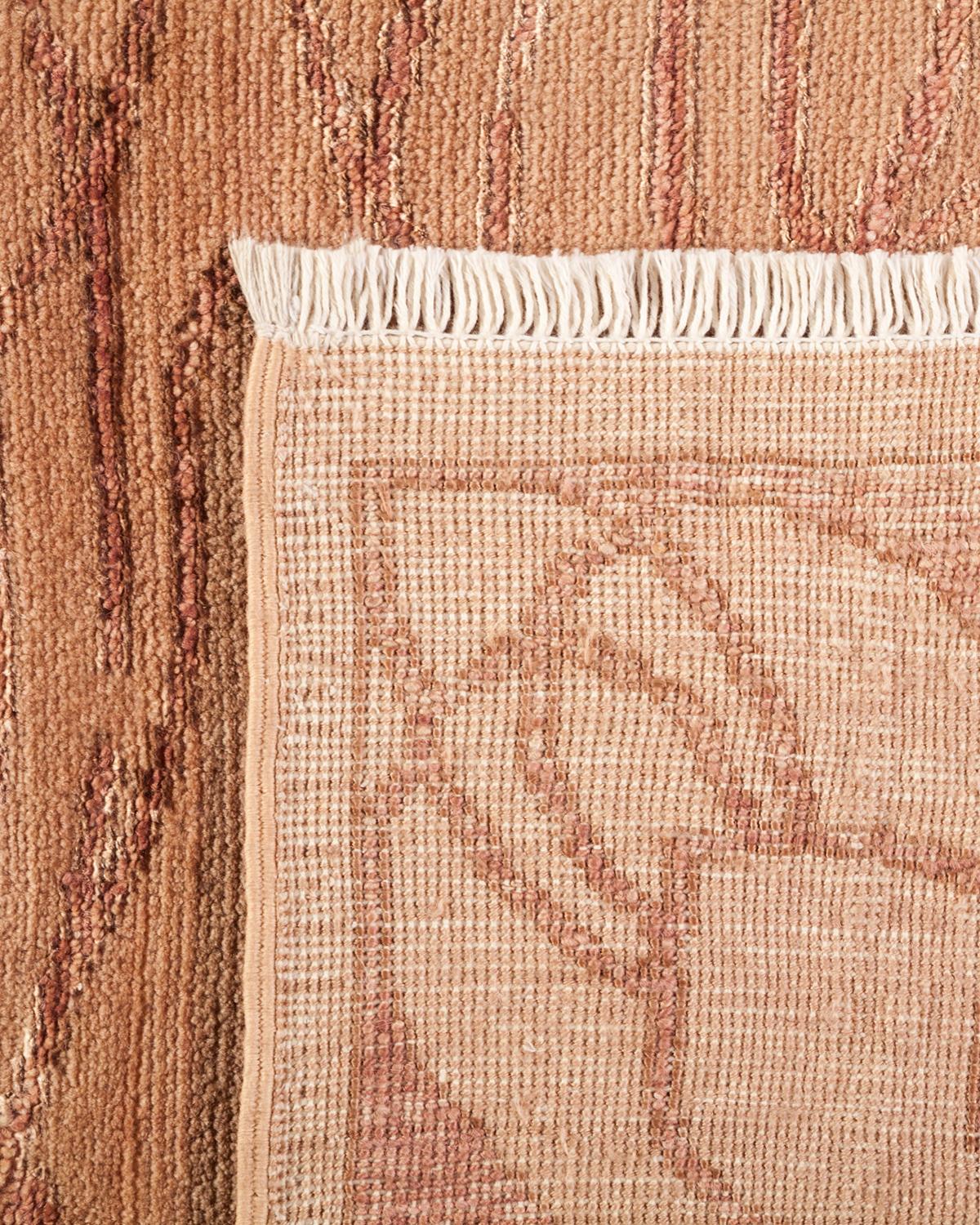 Alfombra Contemporánea Ecléctica Hand Made Beige Única en su especie Anudado a mano en venta