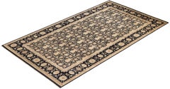 One-of-a-kind Hand Made Contemporary Eclectic Black Area Rug