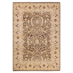 Unikat Hand Made Contemporary Eclectic Brown Area Rug