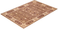 Unikat Hand Made Contemporary Eclectic Brown Area Rug