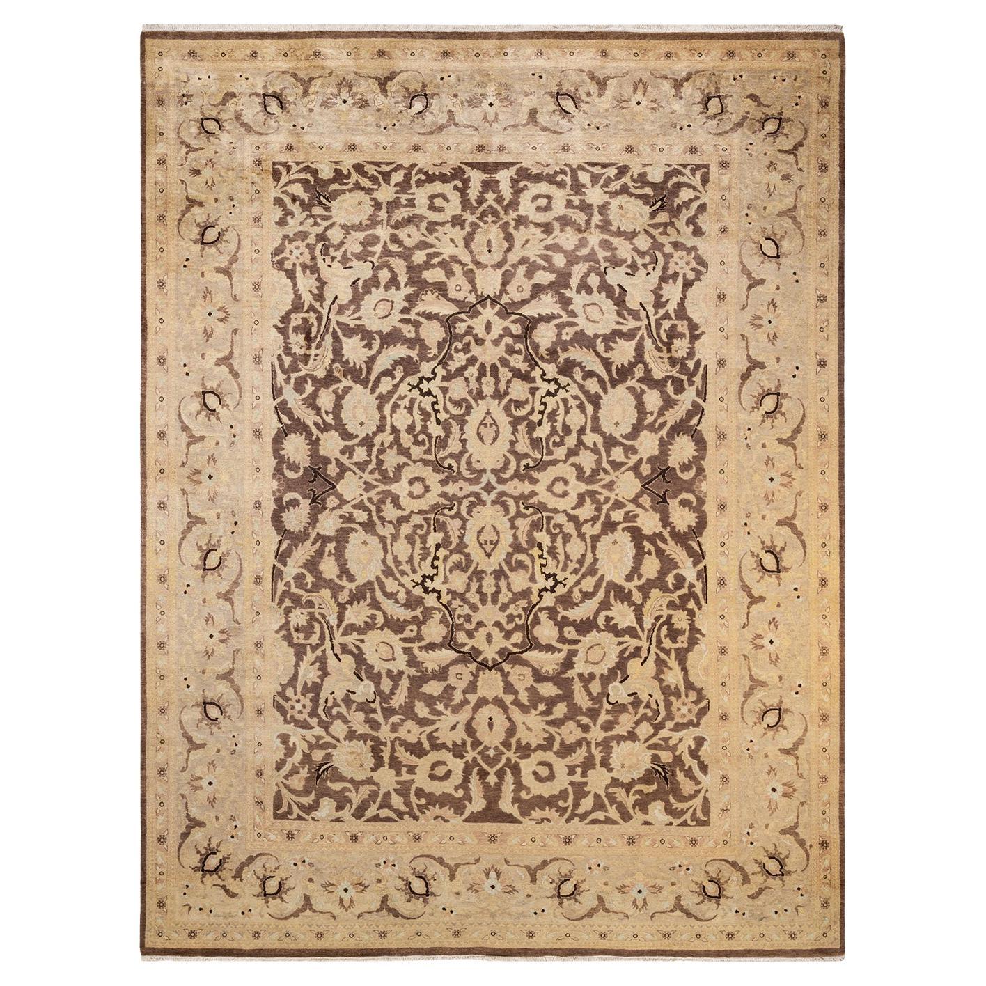 One-of-a-Kind Hand Made Contemporary Eclectic Purple Area Rug at 1stDibs