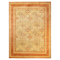 One-of-a-Kind Hand Made Contemporary Eclectic Brown Area Rug