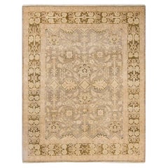 One-of-a-Kind Hand Made Contemporary Eclectic Gray Area Rug