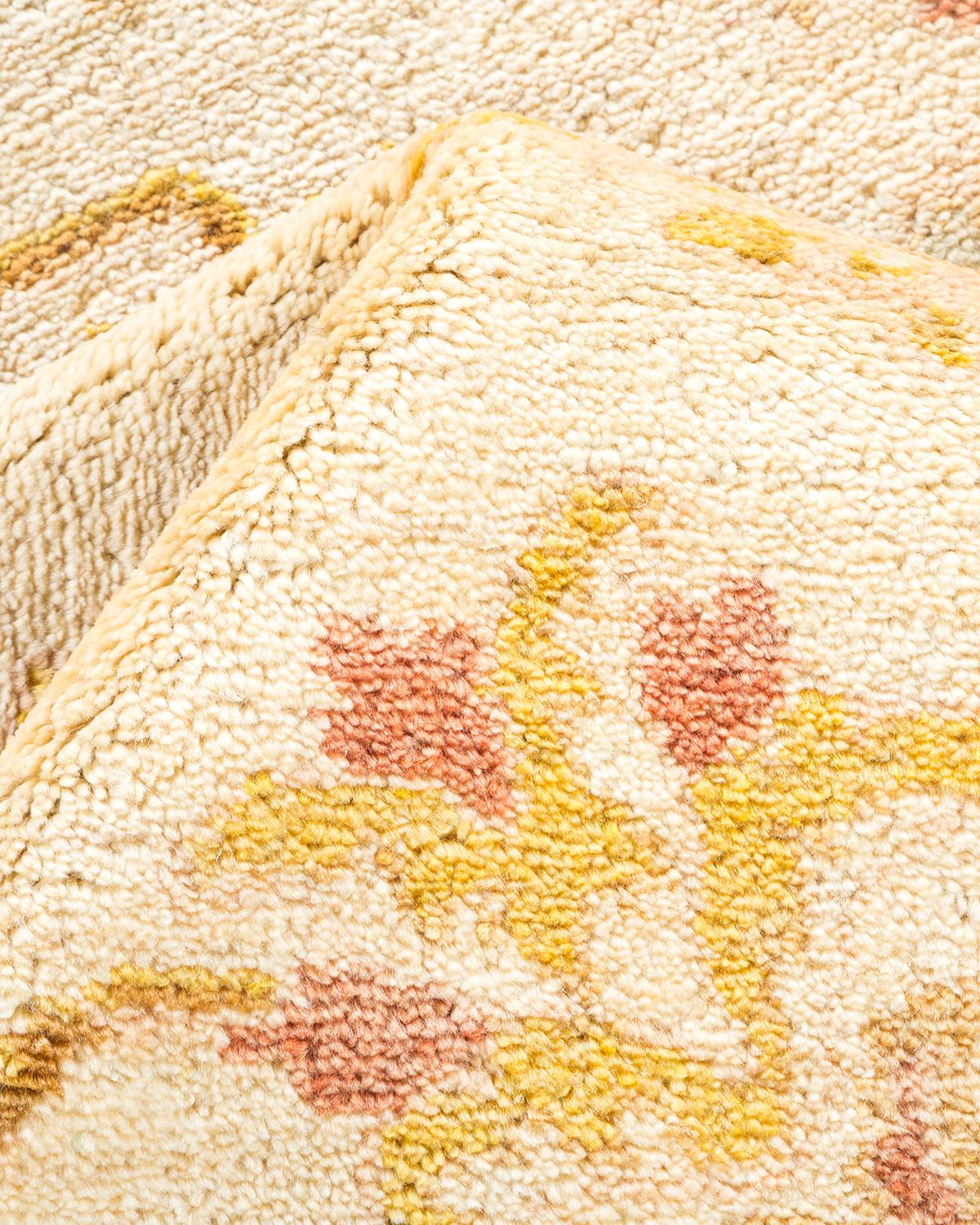 Altro Tappeto contemporaneo eclettico avorio Hand Made unico nel suo genere in vendita