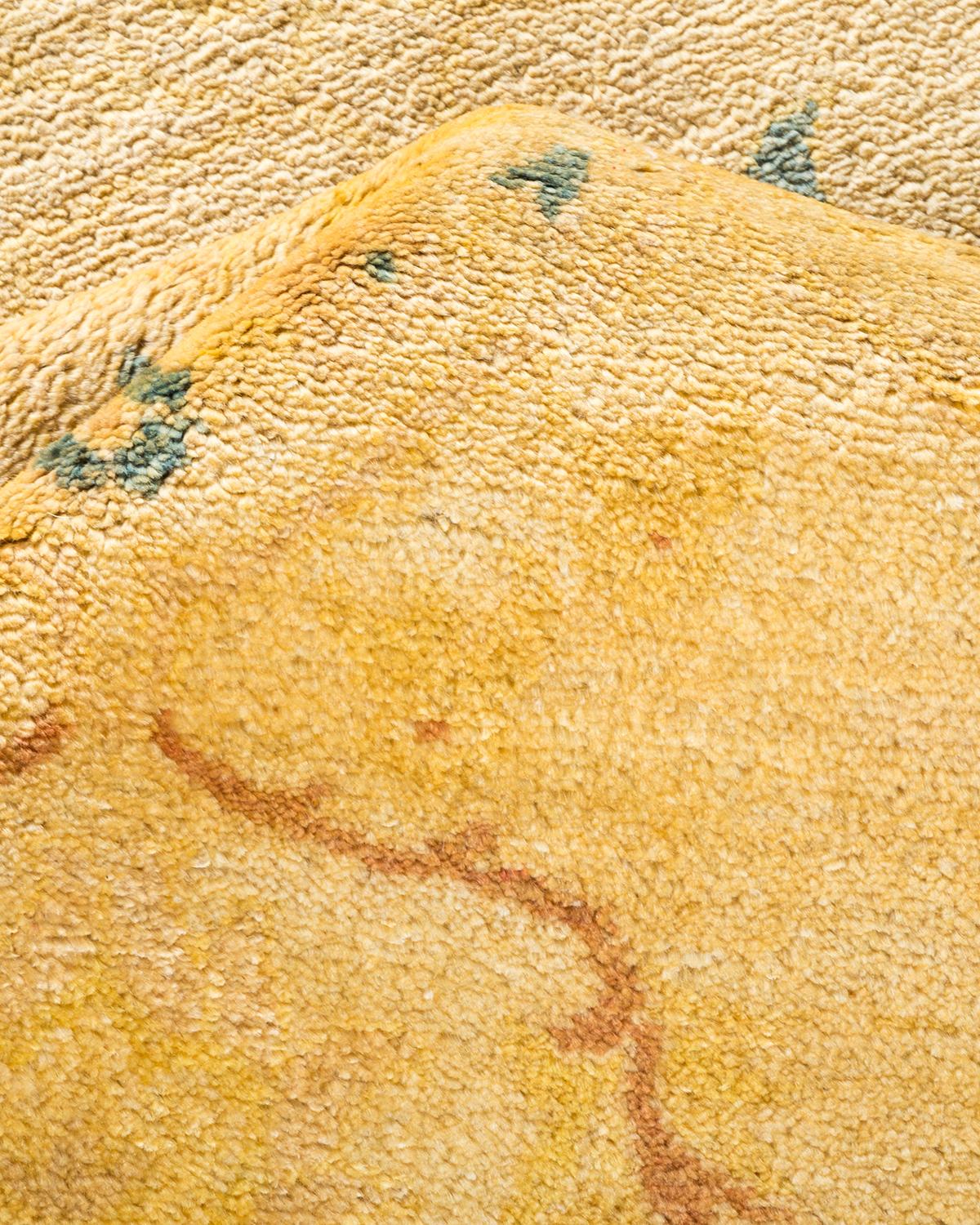 Altro Tappeto contemporaneo eclettico avorio Hand Made unico nel suo genere in vendita