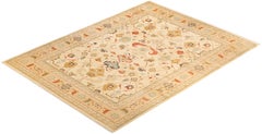 Tappeto contemporaneo eclettico avorio Hand Made unico nel suo genere