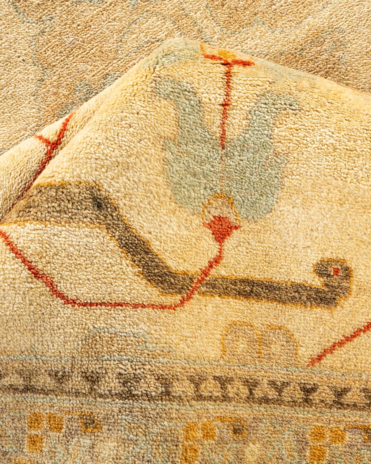 Altro Tappeto contemporaneo eclettico avorio Hand Made unico nel suo genere in vendita