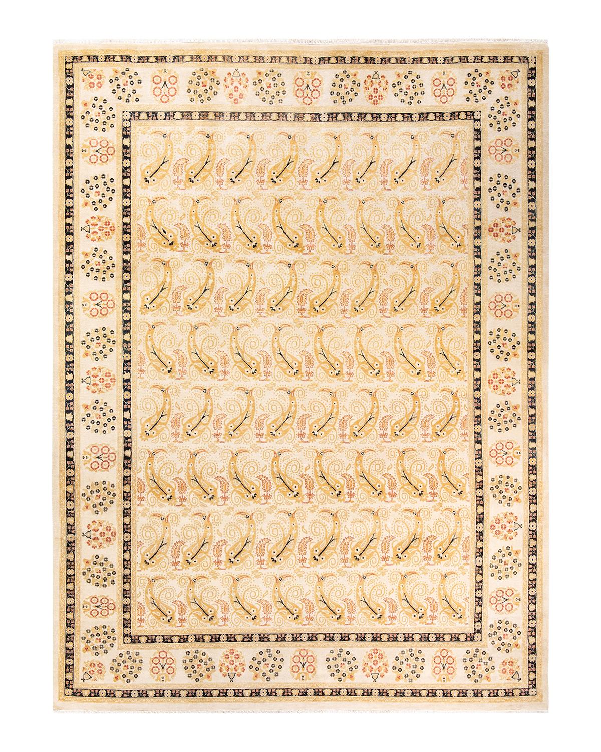 Alfombra única Hand Made Contemporánea Ecléctica Marfil Otro en venta