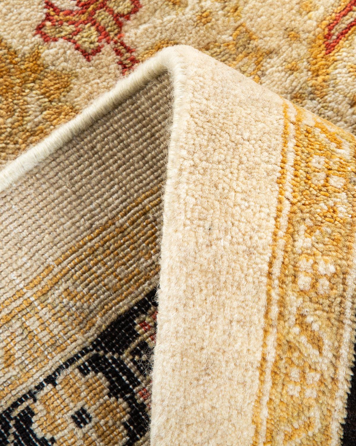 Alfombra única Hand Made Contemporánea Ecléctica Marfil Anudado a mano en venta