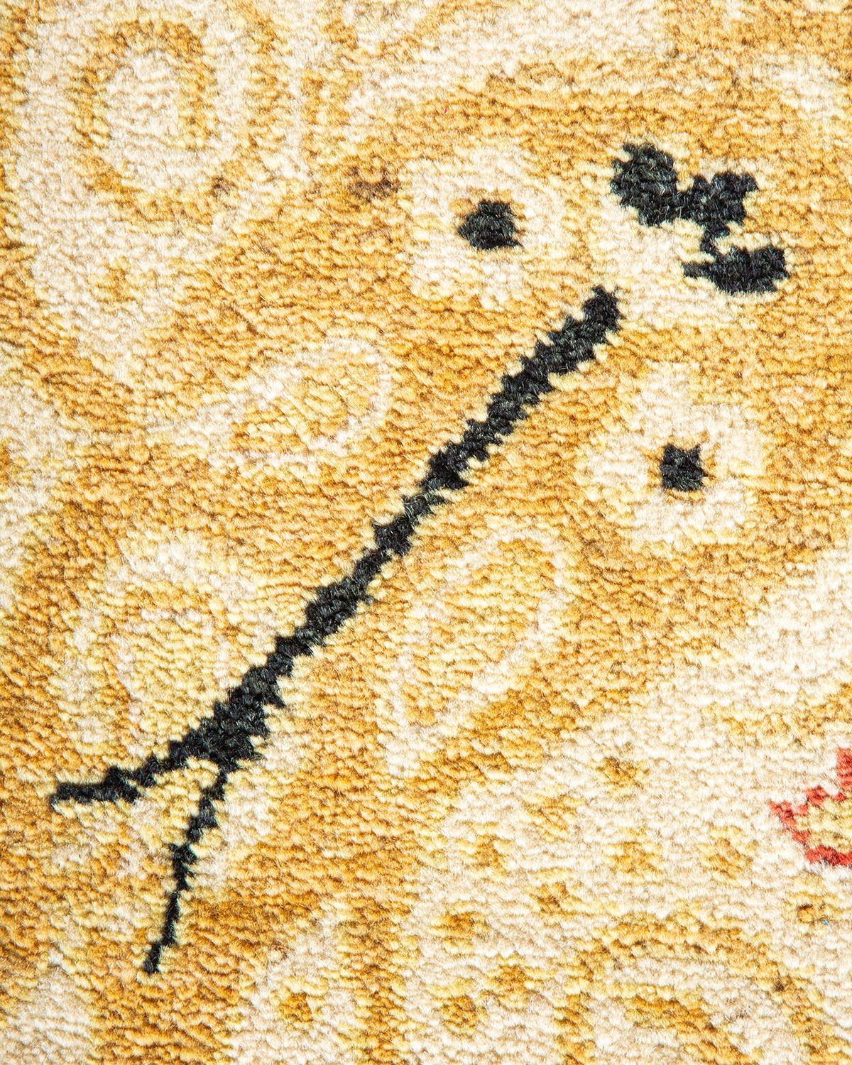 Alfombra única Hand Made Contemporánea Ecléctica Marfil Lana en venta
