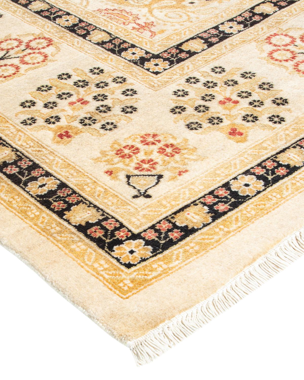 Alfombra única Hand Made Contemporánea Ecléctica Marfil en venta 1