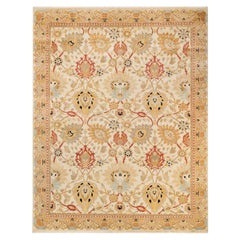 Tappeto contemporaneo eclettico avorio Hand Made unico nel suo genere
