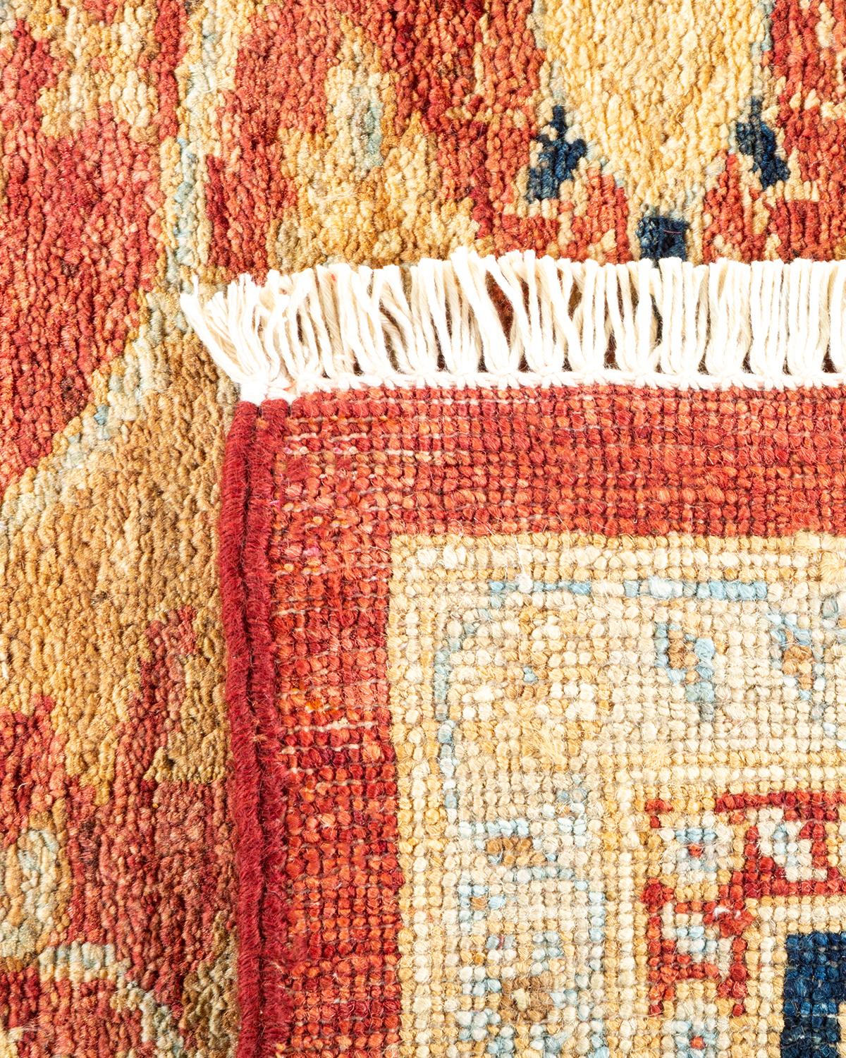 Alfombra única Hand Made Contemporánea Ecléctica Naranja Anudado a mano en venta