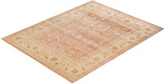One-of-a-kind Hand Made Contemporary Eclectic Pink Area Rug