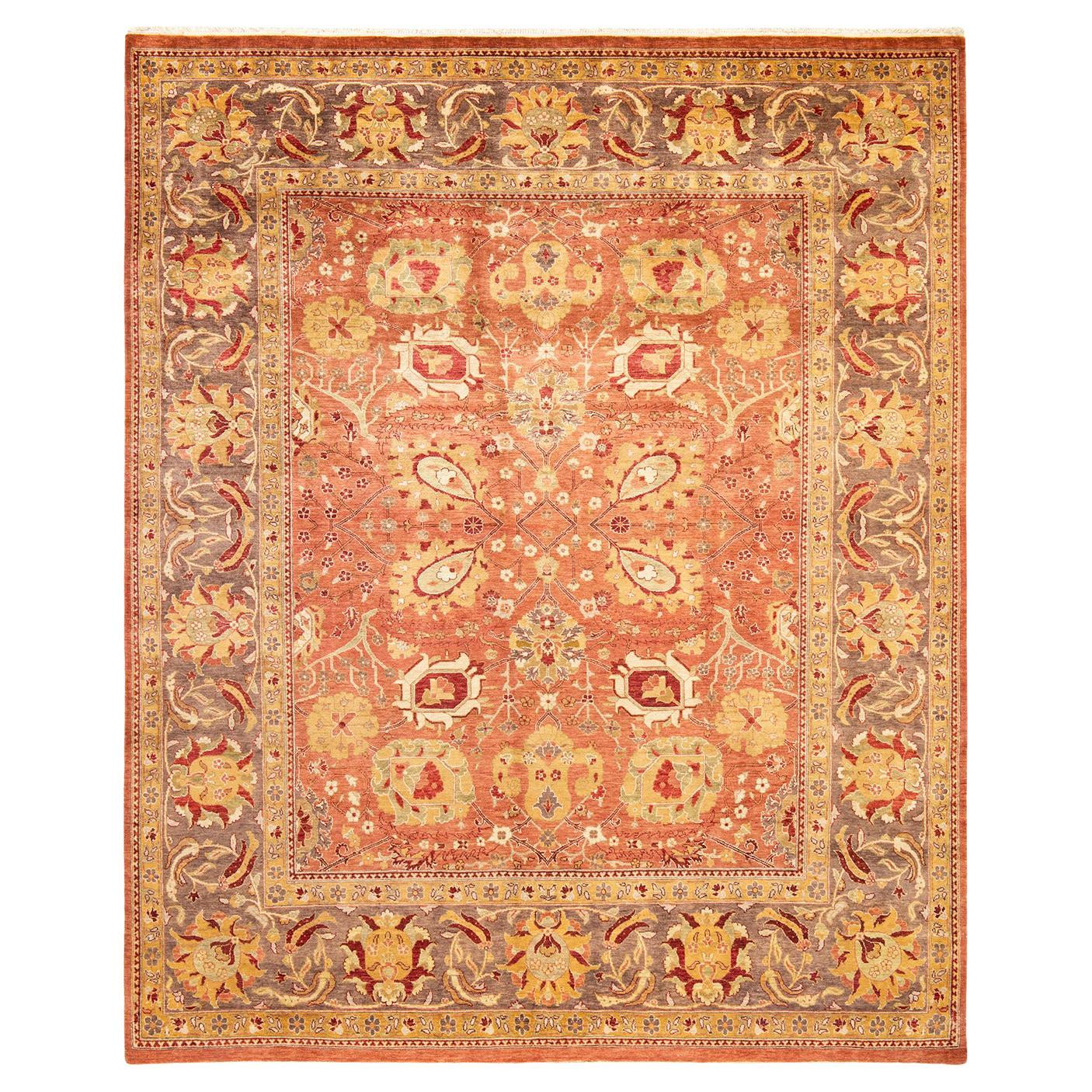 One-Of-A-Kind Hand Made Contemporary Eclectic Pink Area Rug For Sale at ...