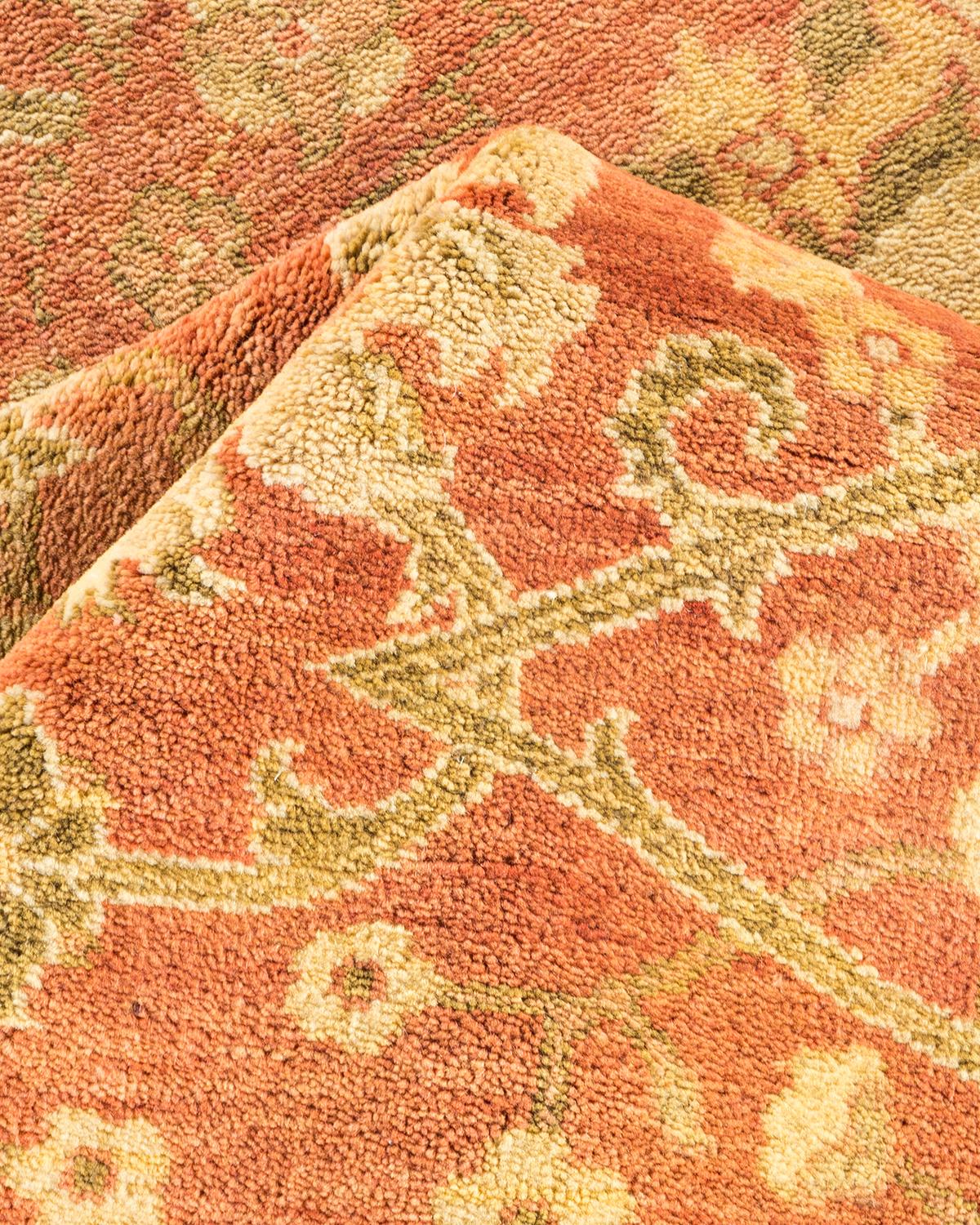 Zeitgenössischer, handgefertigter, eklektischer rosa Teppich, Unikat (Sonstiges) im Angebot